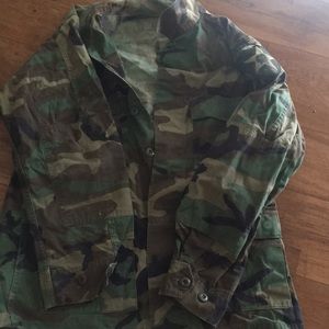 MUST GO Vintage Long Camo Military Jacket